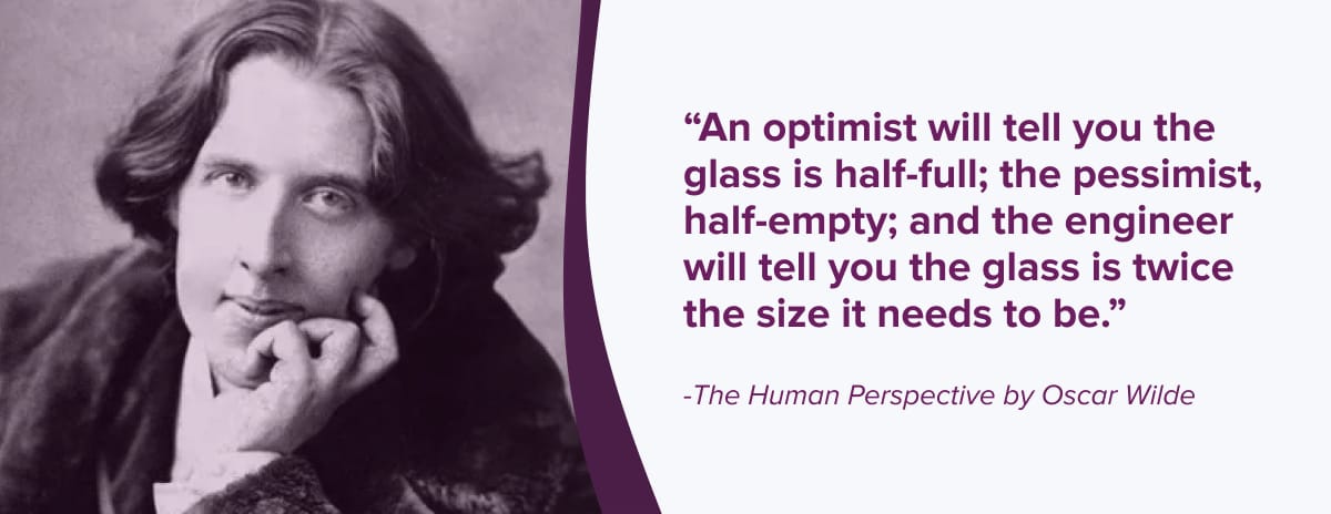 Figure 1 - The Human Perspective by Oscar Wilde 
