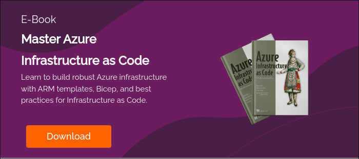 E-Book Master Azure Infrastructure as Code Learn to build robust Azure infrastructure with ARM templates, Bicep, and best practices for Infrastructure as Code.  